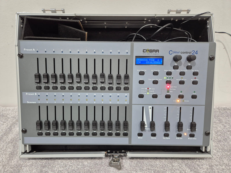Cobra Colour Control 24 - 24-channel DMX Light Controller w/ Flight Case - Image 1