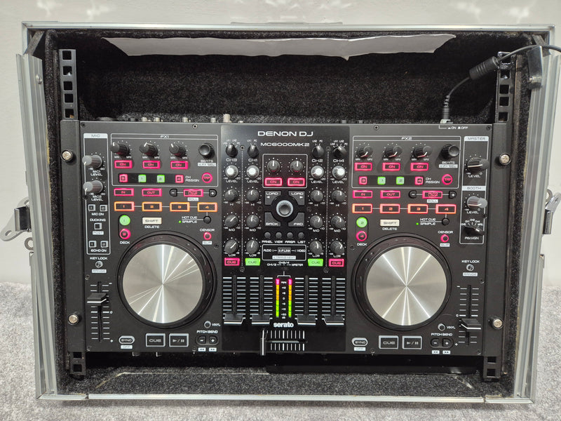 Denon MC6000MK2 - Professional DJ Controller and Digital Mixer w/ Flight Case - Image 1