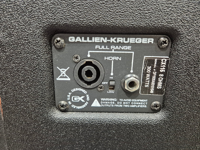 Gallien-Krueger CX-115 - Compact Bass Cabinet - Very Good - Image 7