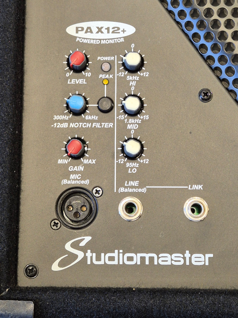 Studiomaster PAX12+ - 120W Professional Active Stage Monitor - Image 3