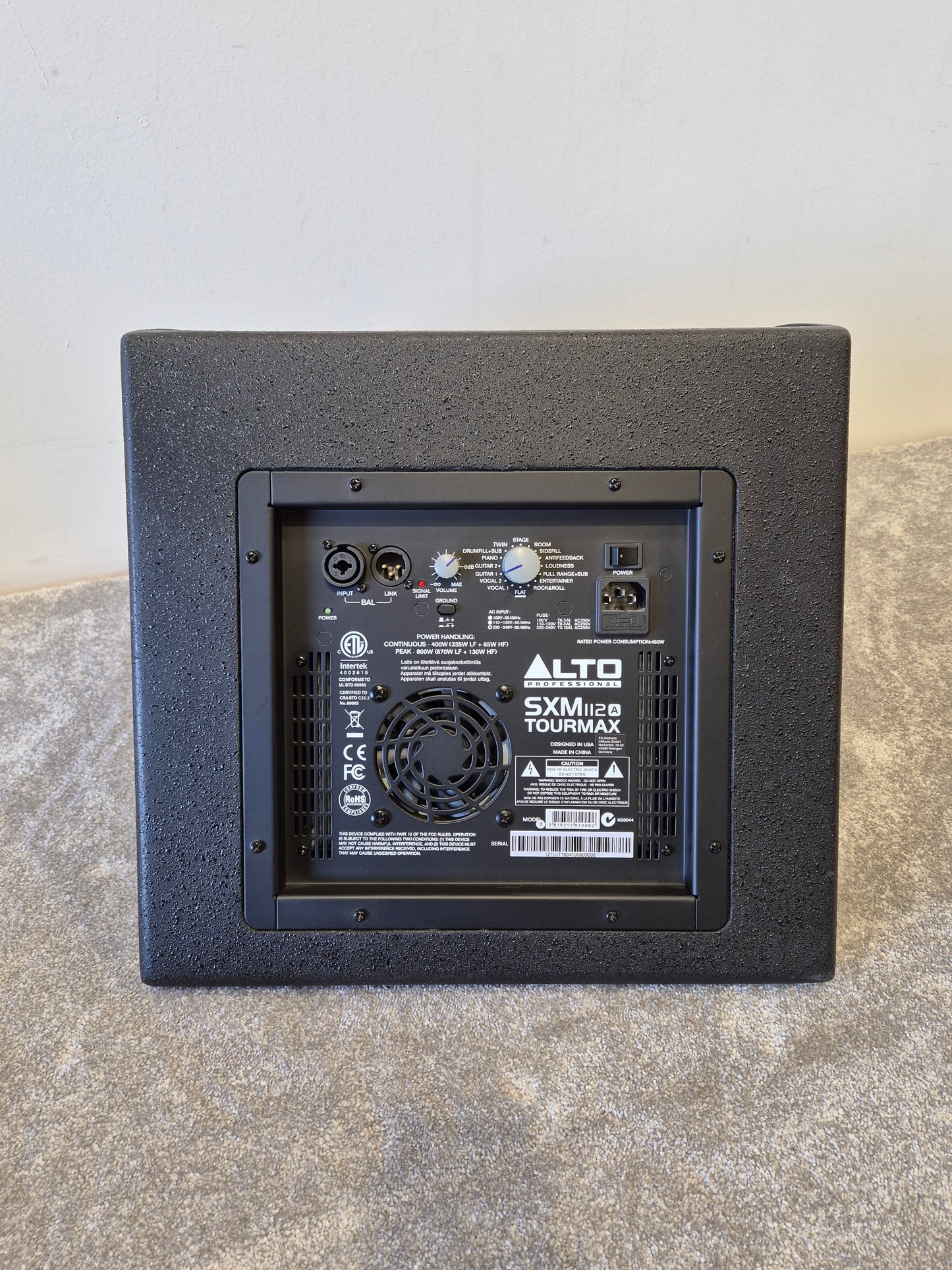 Alto Tourmax SXM112A - Active 800 watt, 2-way Stage Monitor