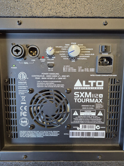 Alto Tourmax SXM112A - Active 800 watt, 2-way Stage Monitor
