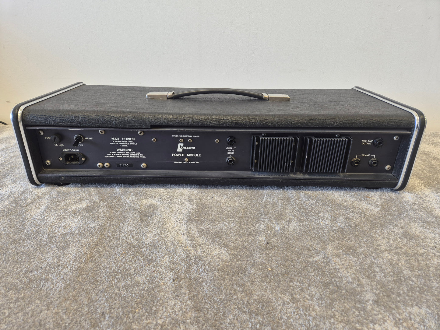 Carlsbro Stingray 150watt Bass Amplifier Head
