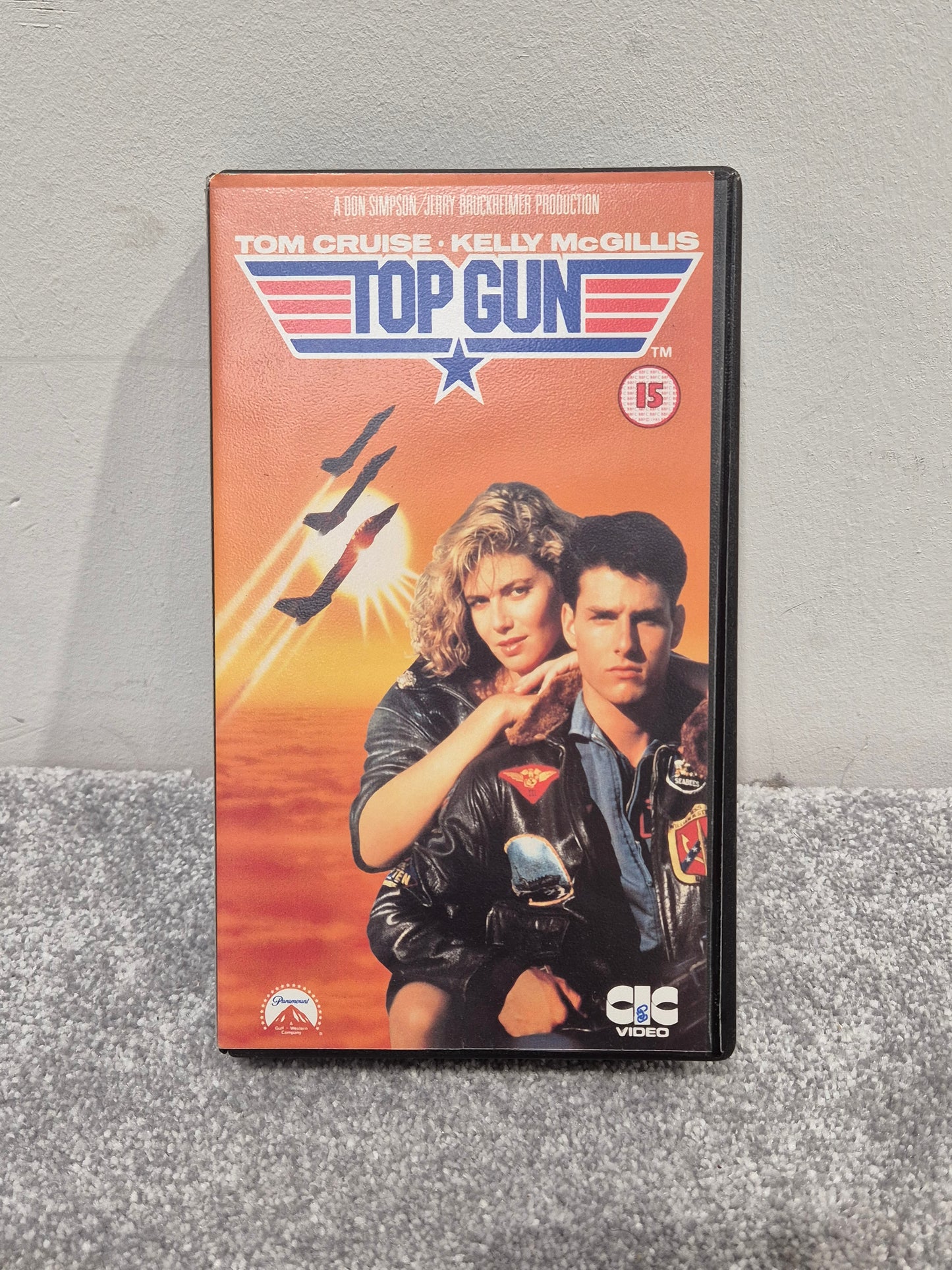 Top Gun VHS Video Tape - Released in 1987