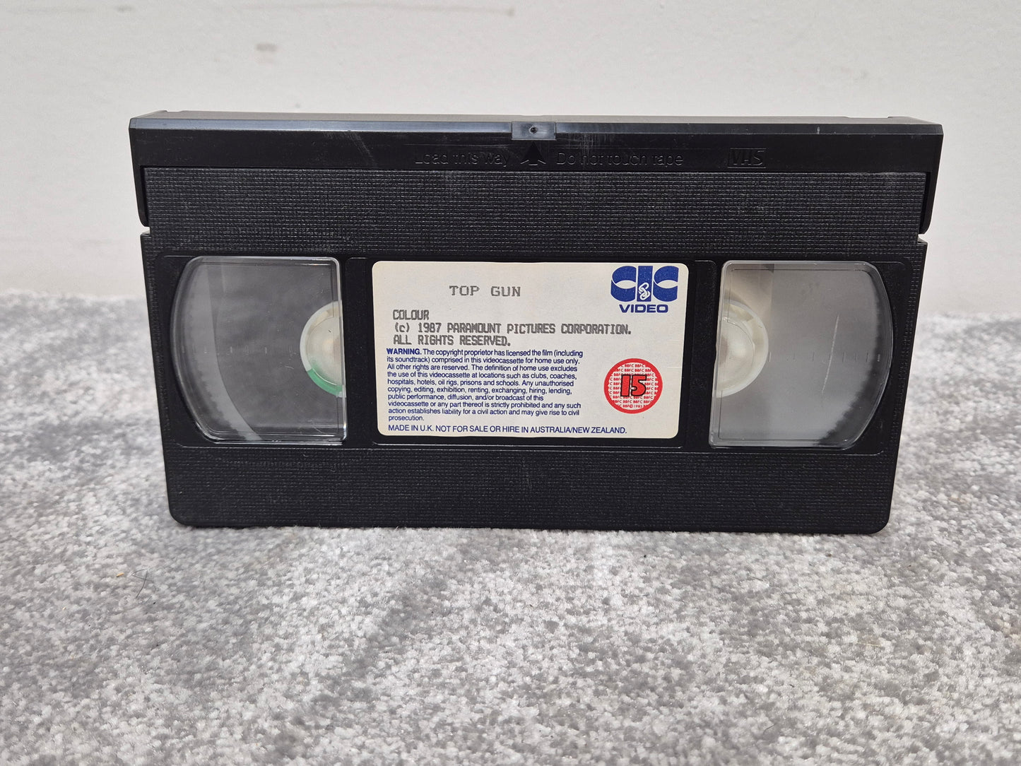 Top Gun VHS Video Tape - Released in 1987