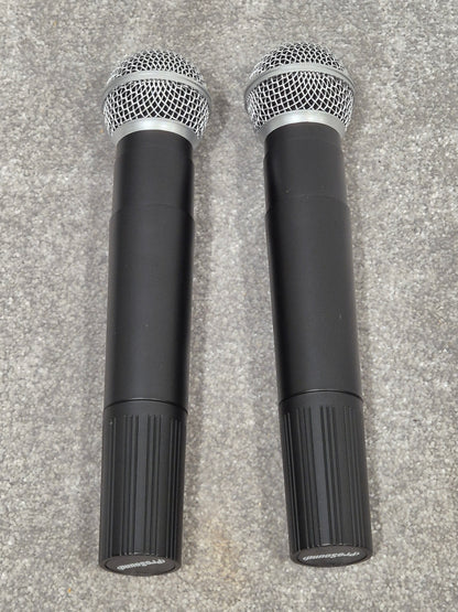 Prosound L59AW Twin Microphone Portable VHF Wireless + Black Case
