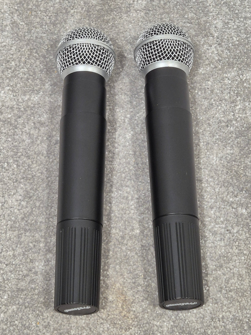 Prosound L59AW Twin Microphone Portable VHF Wireless + Black Case - Image 3