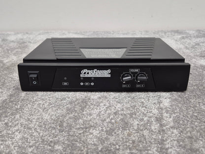Prosound L59AW Twin Microphone Portable VHF Wireless + Black Case