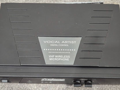 Prosound L59AW Twin Microphone Portable VHF Wireless + Black Case