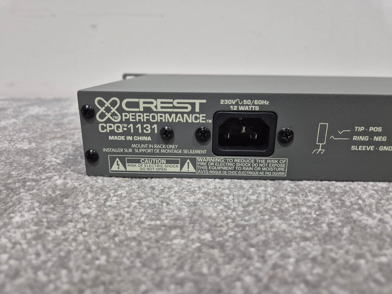 Crest CPQ1131 - 31-Band Graphics Equalizer - Image 9