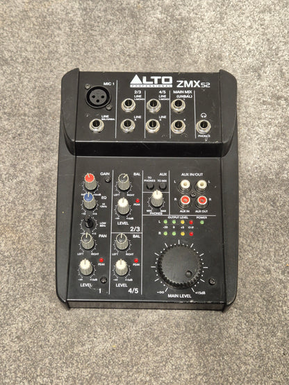 Alto Zephyr ZMX52 - Compact 5-Channel Mixer