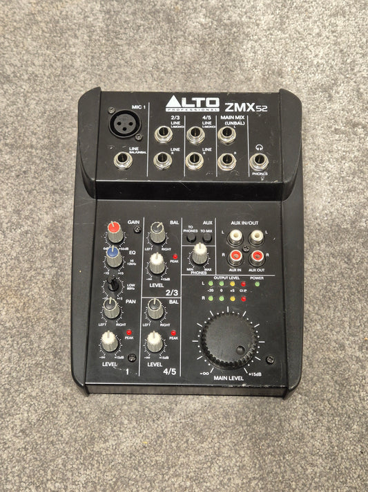 Alto Zephyr ZMX52 - Compact 5-Channel Mixer
