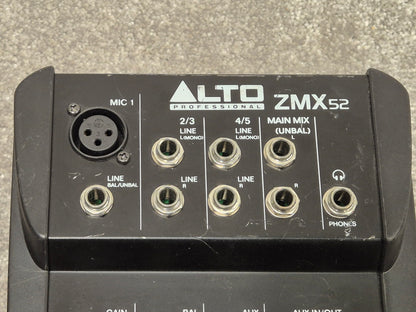 Alto Zephyr ZMX52 - Compact 5-Channel Mixer