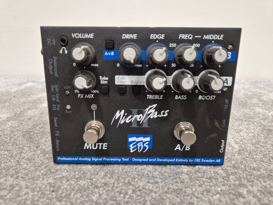 EBS MicroBass II - Preamp/DI-Box Bass Guitar Pedal