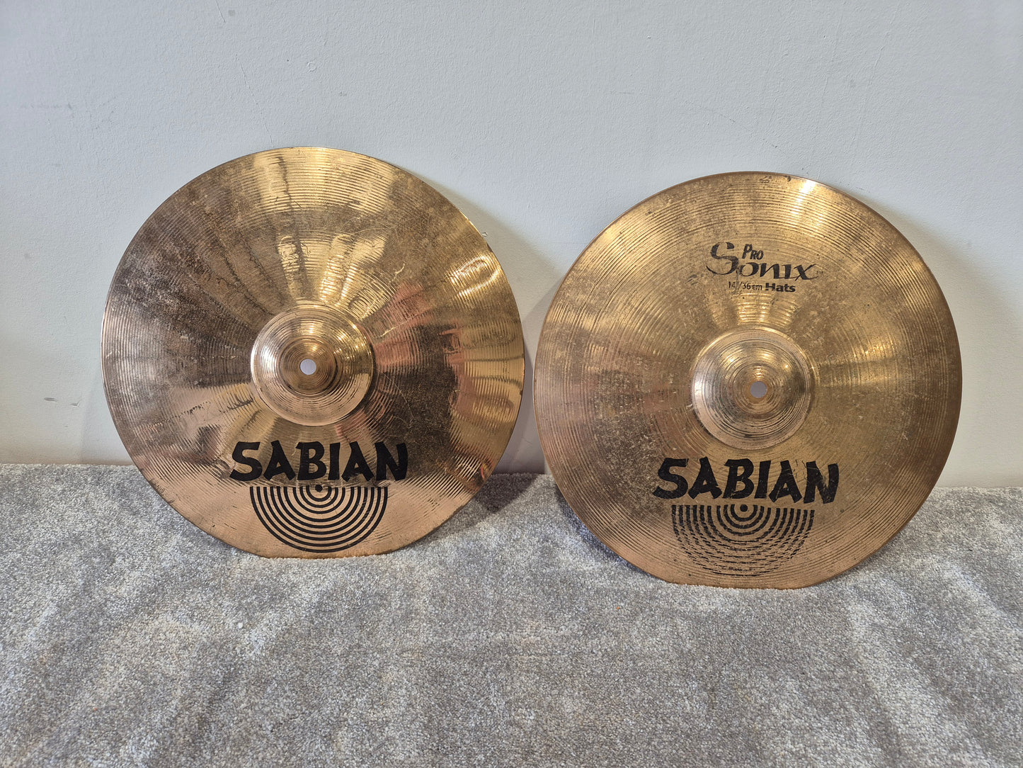 Sabian Pro Sonix 14" Hi-Hat Cymbals (Top and Bottom)