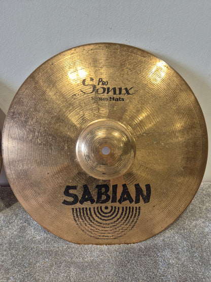 Sabian Pro Sonix 14" Hi-Hat Cymbals (Top and Bottom)