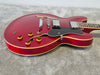 Vintage VSA500 - Semi-Hollow Body Electric Guitar - Red - Photo 13
