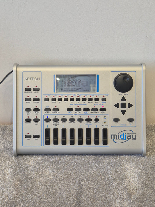 Ketron Midjay Live Audio and Midi Player - Multimedia Module w/ Soft Bag