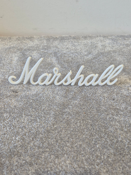 Marshall Logo Badge - 23cm Speaker Amp Badge