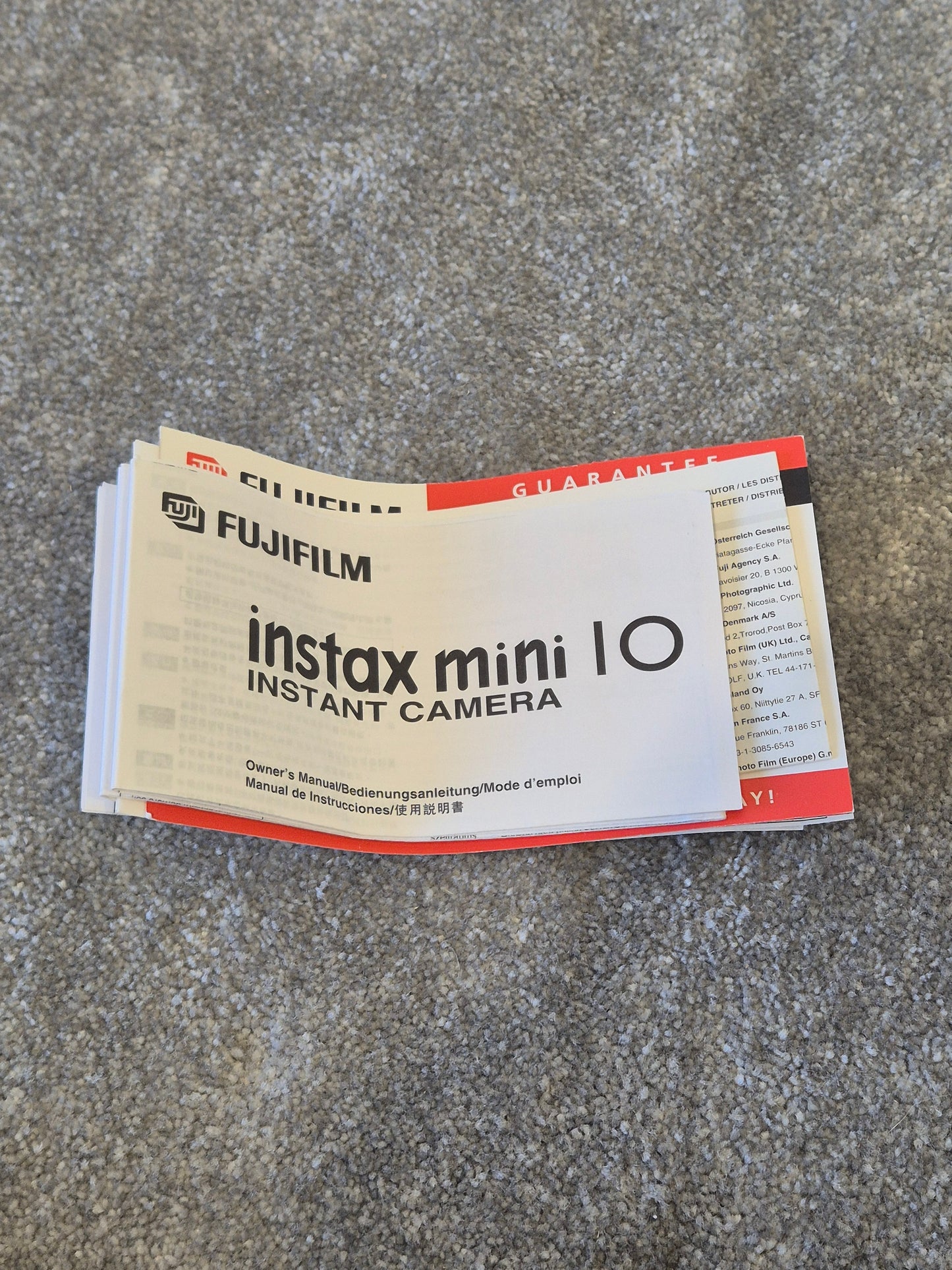 Fujifilm Instax Mini 10 - Instant Film Camera (Spares or Repairs)