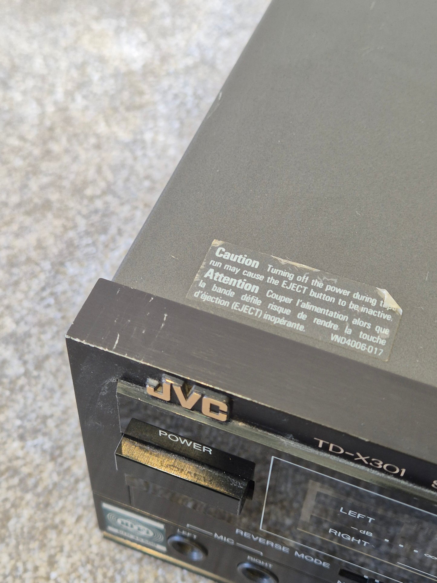 JVC TD-X301 - Stereo Cassette Deck