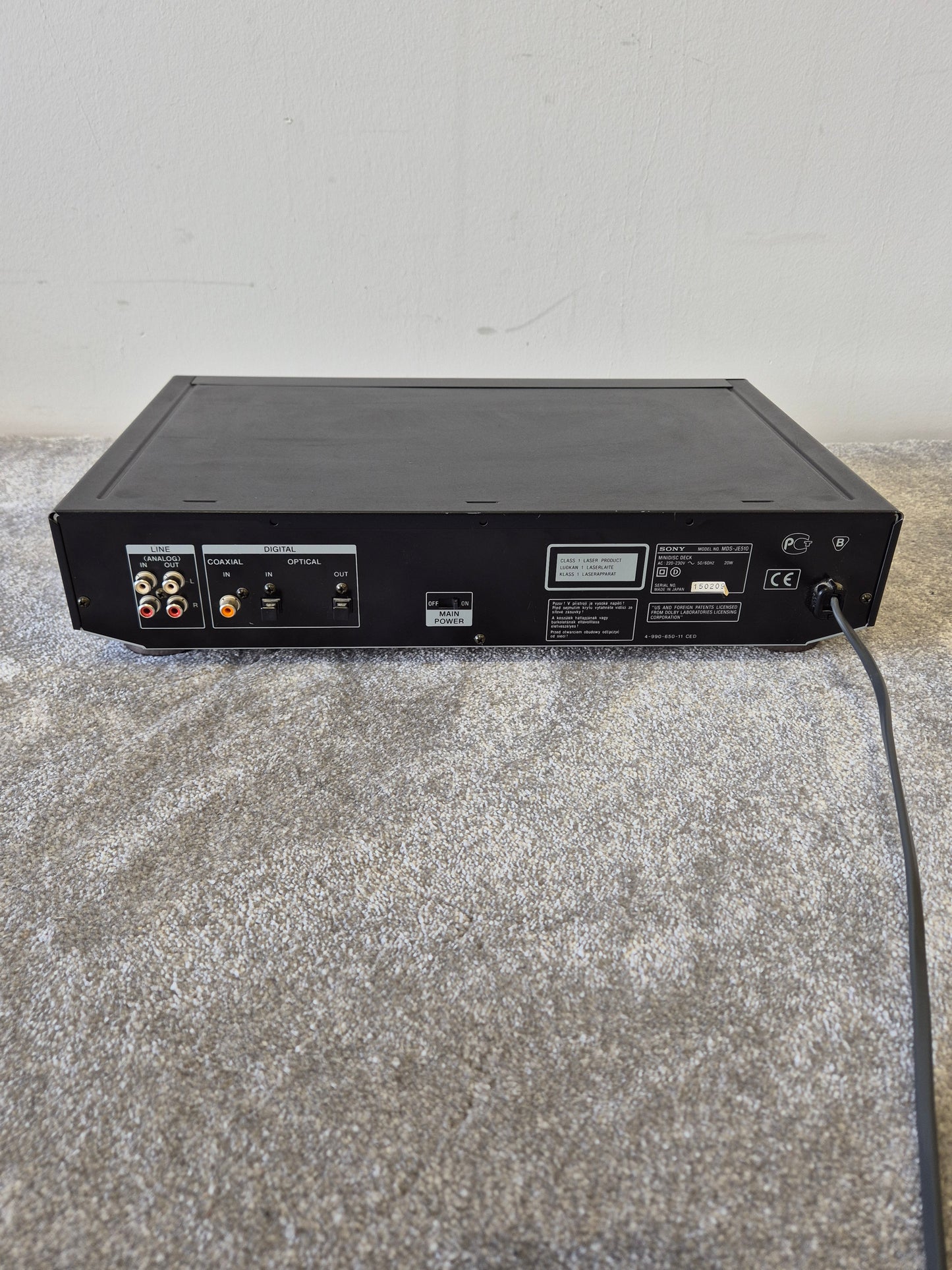 Sony MDS-JE510 - MiniDisc Deck
