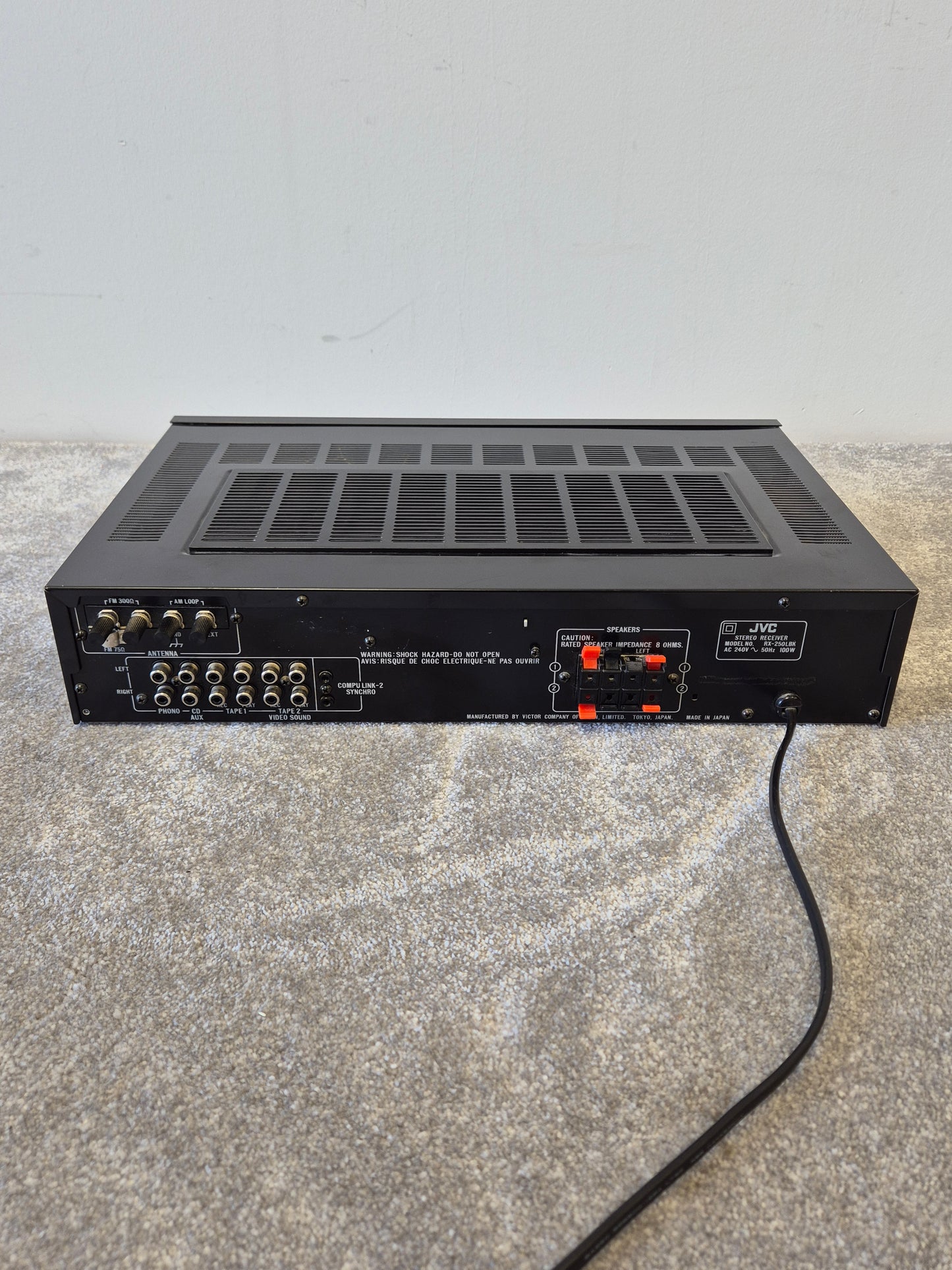 JVC RX-250 - Solid-State Amplifier and Stereo Receiver