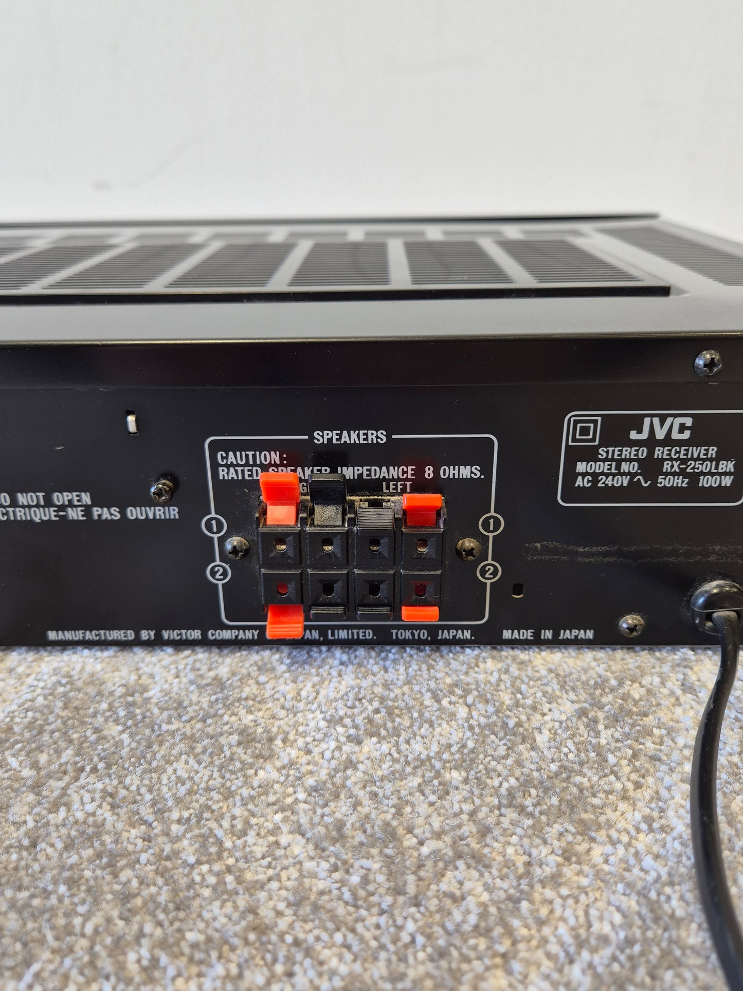 JVC RX-250 - Solid-State Amplifier and Stereo Receiver