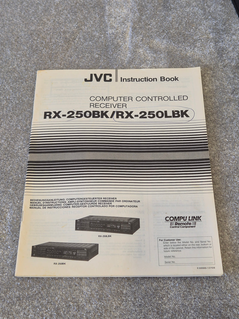 JVC RX-250 - Solid-State Amplifier and Stereo Receiver - Image 15