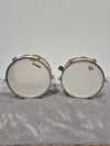 Meinl Artist Series Luis Conte Brass Timbales 14” and 15” w/ Black Case - Photo 1
