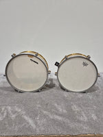 Meinl Artist Series Luis Conte Brass Timbales 14” and 15” w/ Black Case - Image 1