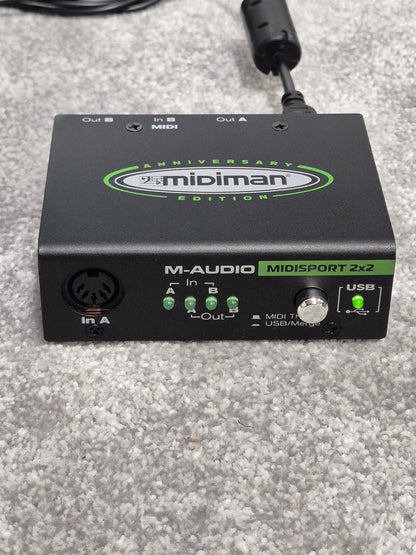 M-Audio Midisport 2x2 - MIDI Interface Device w/ Original Box