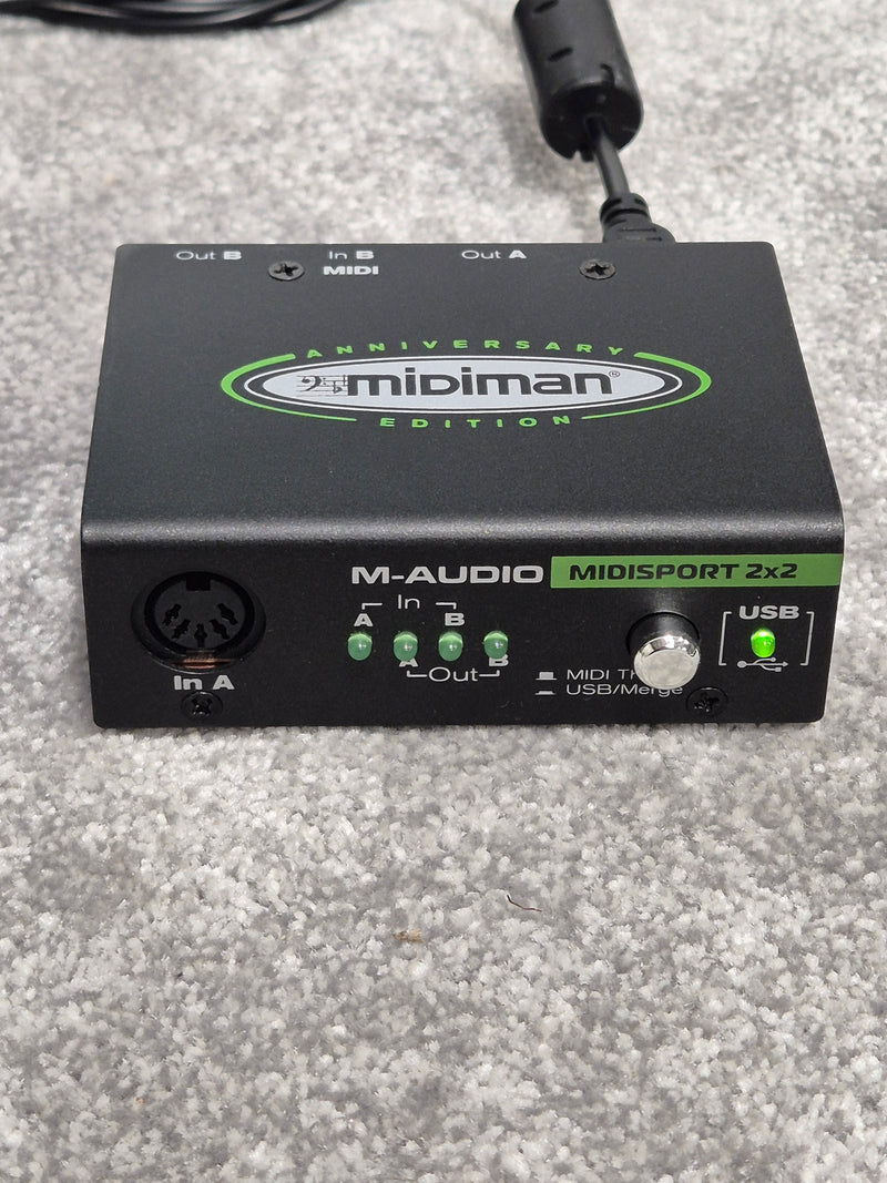M-Audio Midisport 2x2 - MIDI Interface Device w/ Original Box - Image 1