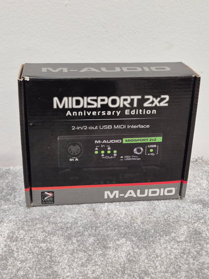 M-Audio Midisport 2x2 - MIDI Interface Device w/ Original Box