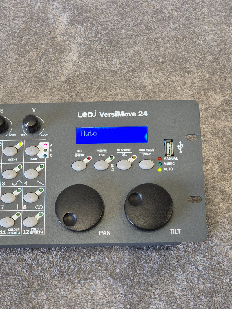 LEDj Versimove 24 - DMX Lighting Controller - 24-Channel Control - Excellent w/ Original Box & Power Supply - Image 4