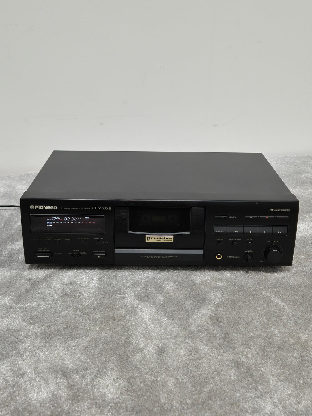 Pioneer CT-S550S Cassette Deck - Auto-Reverse Playback - Very Good