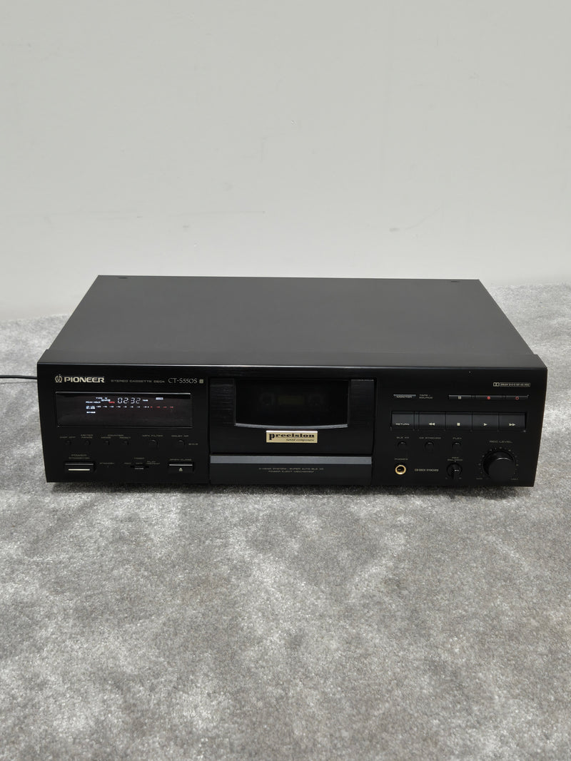 Pioneer CT-S550S Cassette Deck - Auto-Reverse Playback - Very Good - Image 1
