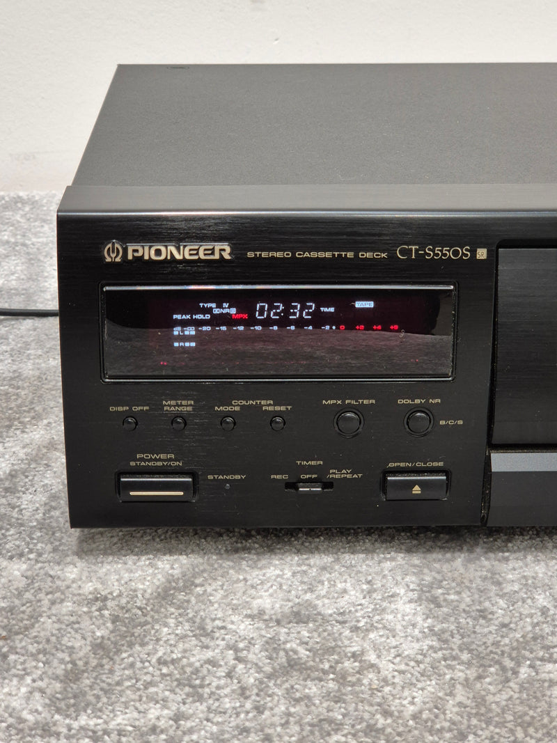 Pioneer CT-S550S Cassette Deck - Auto-Reverse Playback - Very Good - Image 2