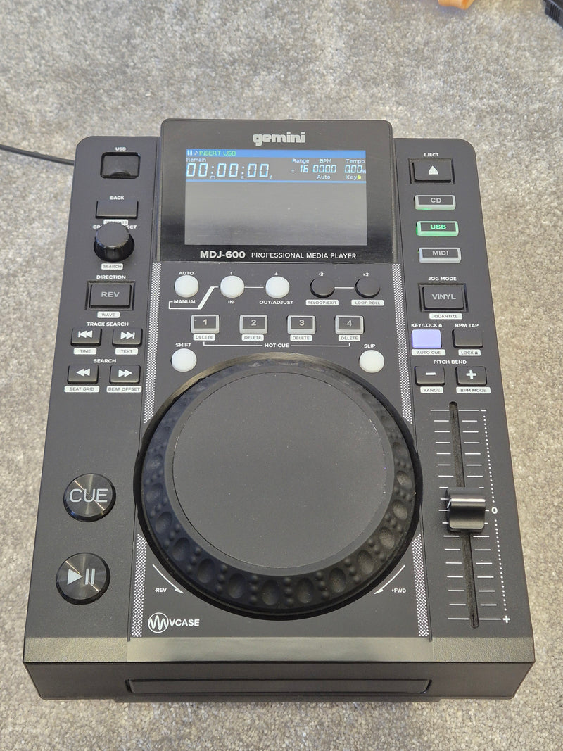 Gemini MDJ-600 - Professional CD and USB Media Player w/ Original Box - Image 1