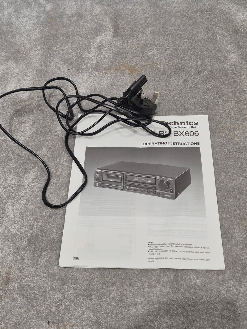 Technics RS-BX606 - Stereo Cassette Deck w/ Original Box - Image 11