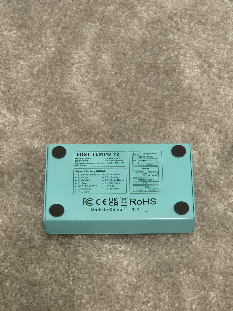 M-Vave Lost Tempo V2 - Versatile Drum Machine and Looper Pedal - Image 3