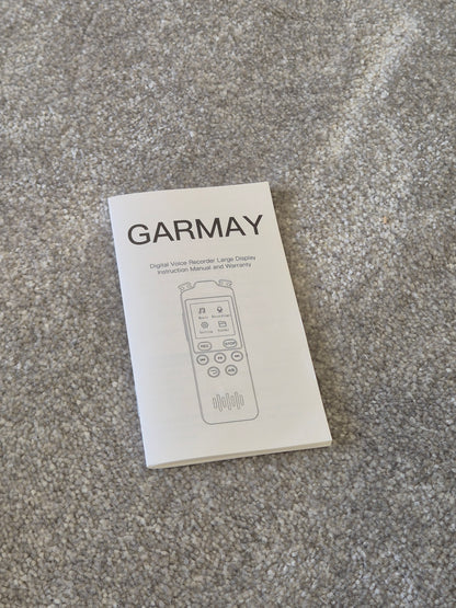 GARMAY - 1536Kbps PCM Digital Voice Recorder - Long Battery Life