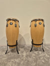 Natal Fuego Congas Natural - 12 and 13inch w/ Stands - Photo 1