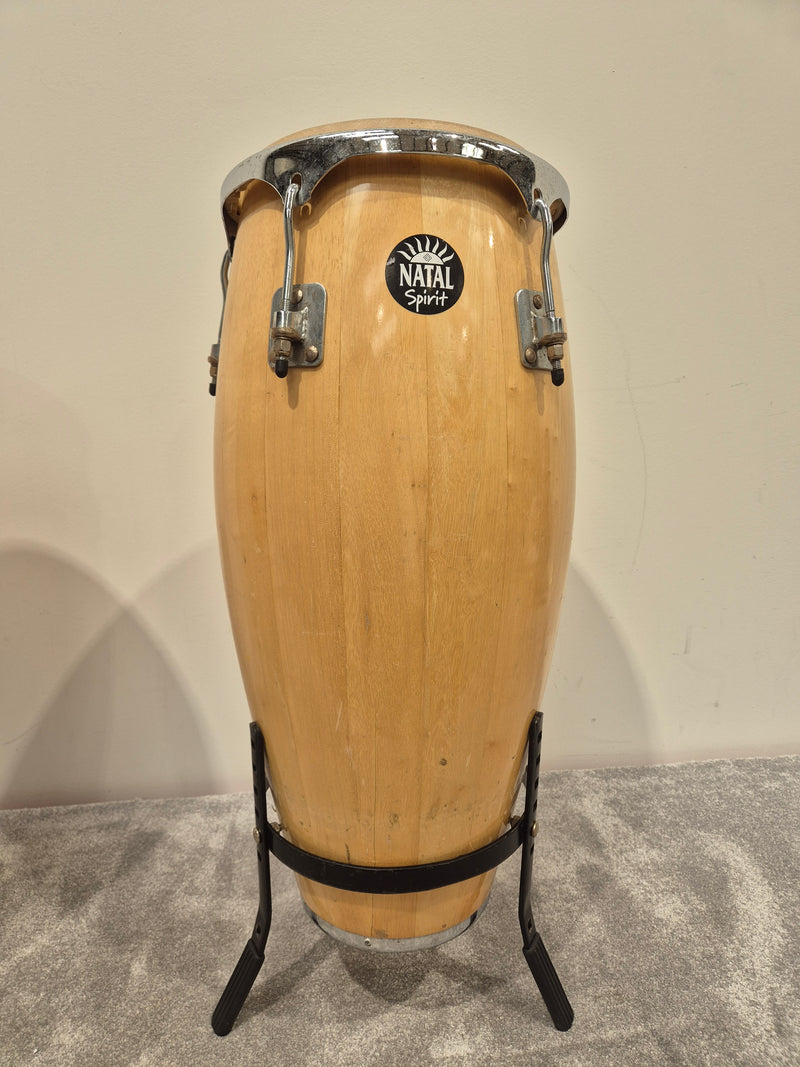 Natal Fuego Congas Natural - 12 and 13inch w/ Stands - Image 2