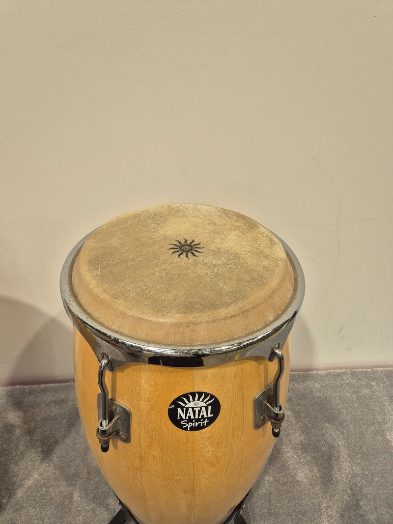 Natal Fuego Congas Natural - 12 and 13inch w/ Stands - Image 12