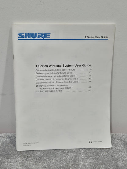 Shure T4N/SM58 -  Wireless Microphone System w/ Case - Excellent