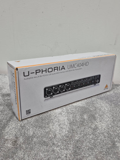 Behringer U-PHORIA UMC404HD - Versatile Audio Interface (New)