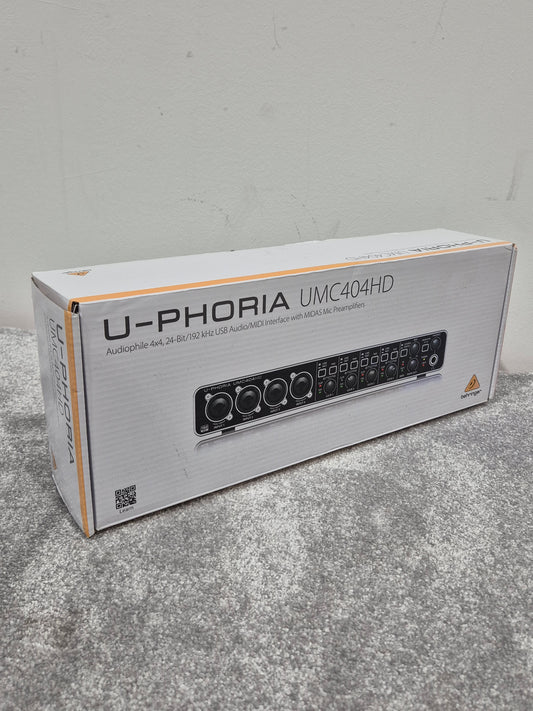 Behringer U-PHORIA UMC404HD - Versatile Audio Interface (New)
