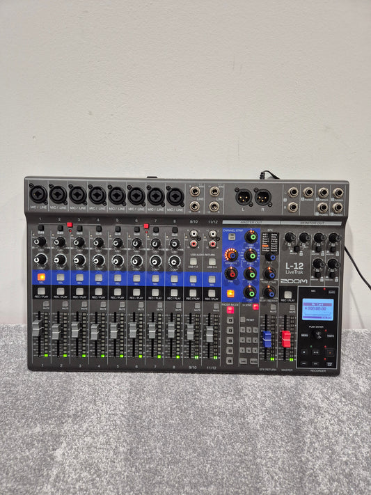 Zoom LiveTrack L12 - Digital Mixer and Multitrack Recorder w/ Original Box