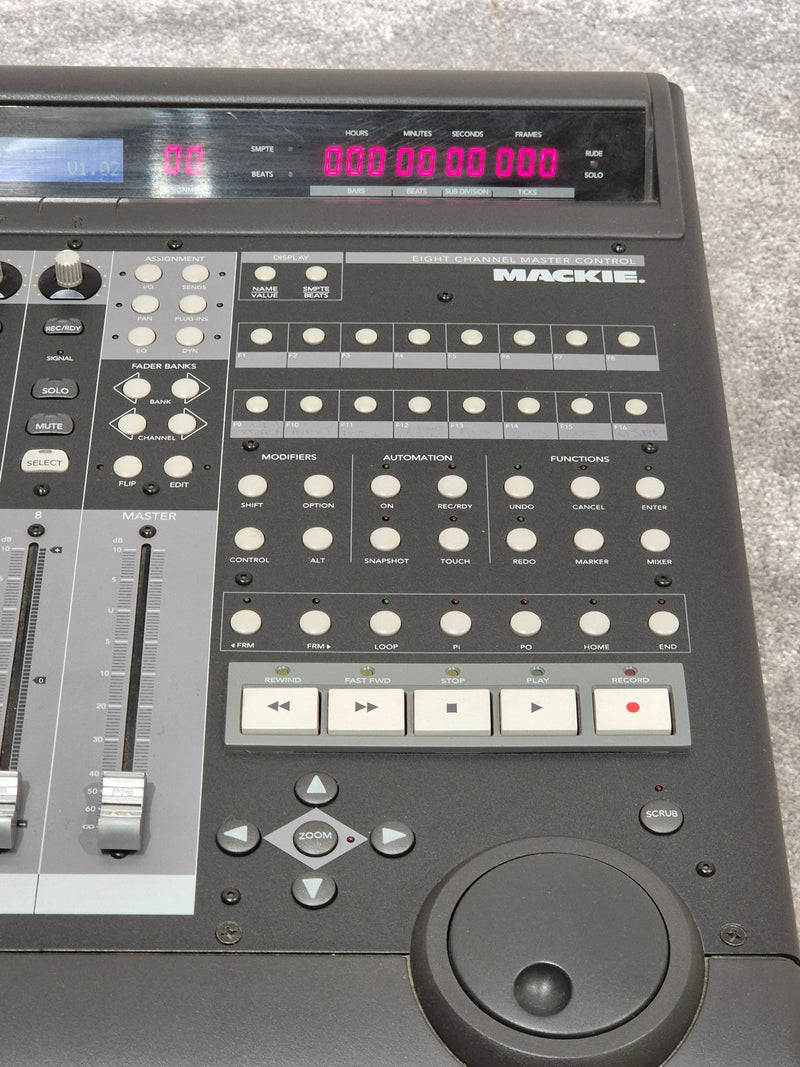 Mackie Eight Channel Master Control - Studio Mixer - Excellent w/ Power Supply & Cables - Image 2